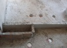 Furos para tubulações hidro-sanitárias